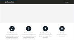 Desktop Screenshot of joshcotehorn.com